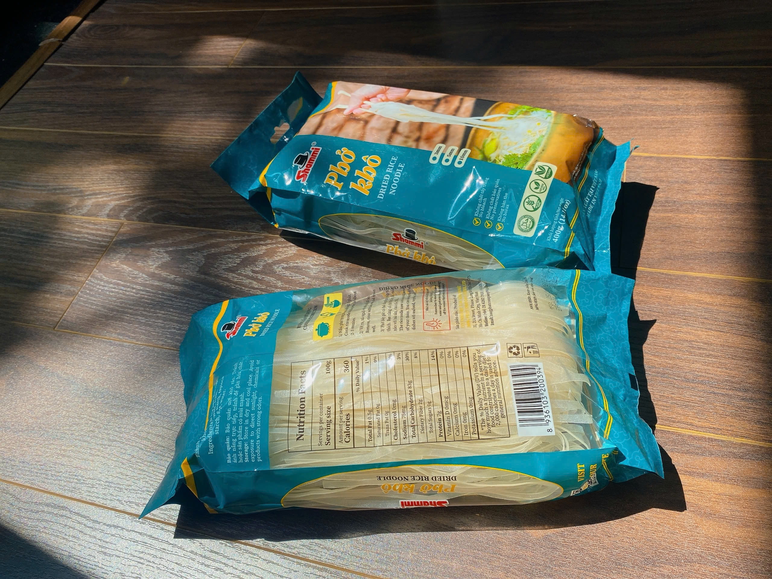 Thùng Phở khô Shammi túi 400g (phở khô Việt Nam hàng xuất khẩu)