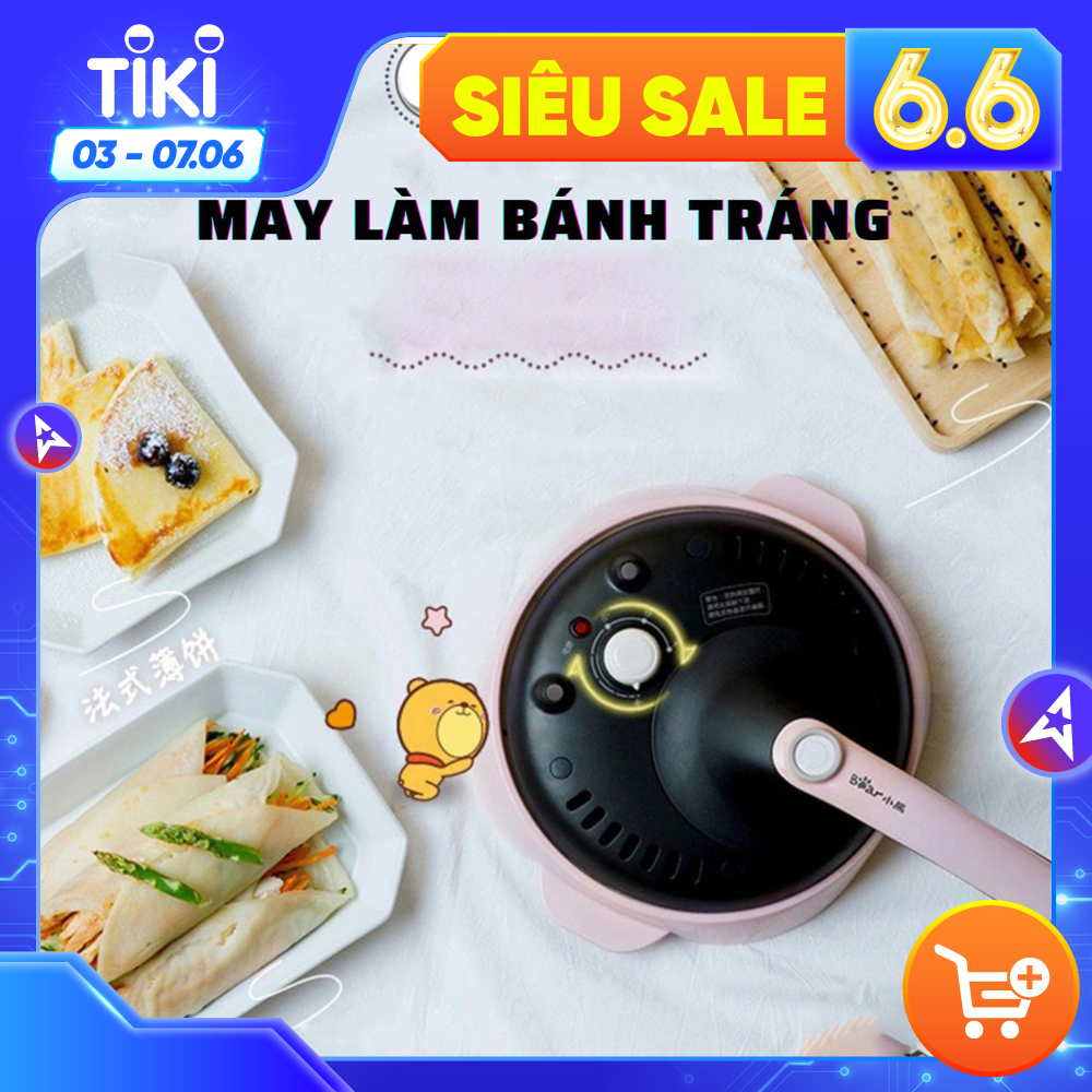 Máy Làm Bánh Crepe, Bánh Kếp Bánh Ngàn Lớp... Thương Hiệu BEAR DBC-C06E1 - Hàng Nhập Khẩu