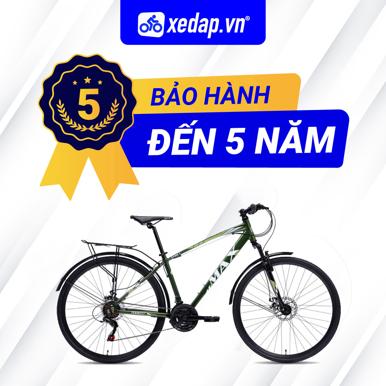 XE ĐẠP ĐƯỜNG PHỐ TOURING MAX BIKE STAR 2 - PHANH ĐĨA, BÁNH 700C - 2022