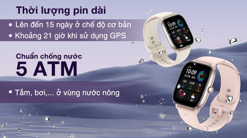 Đồng Hồ Thông Minh Amazfit GTS 4 Mini | Giao Diện Tiếng Việt | Phiên Bản Quốc Tế - Hàng Chính Hãng