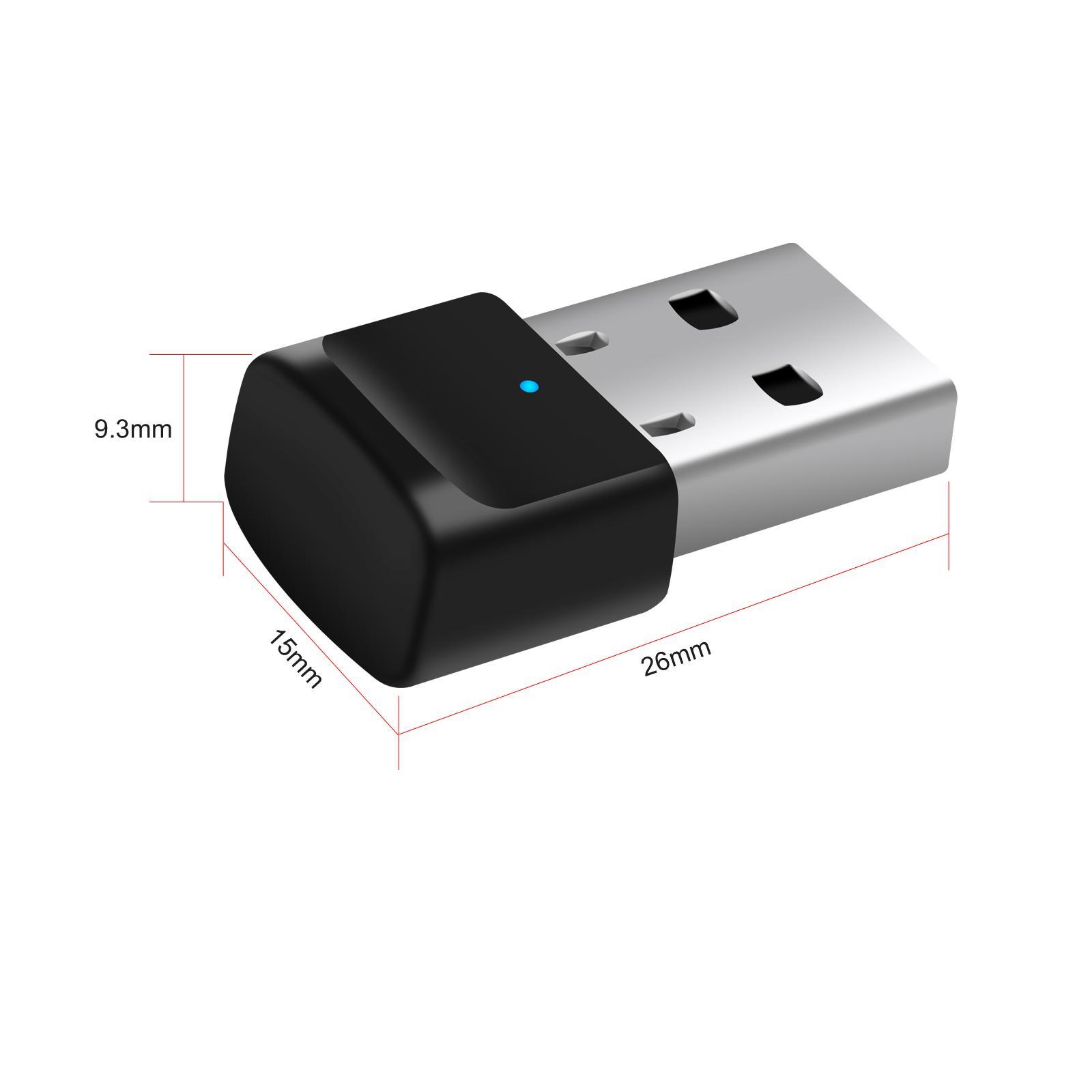 USB Bluetooth 5.0 Adapter  Receiver ,Long Range Wireless 2-In-1