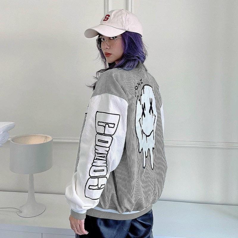 Áo Khoác Bomber Nhung Ulzzang Unisex Các Mẫu Siêu Xinh Chất Đẹp