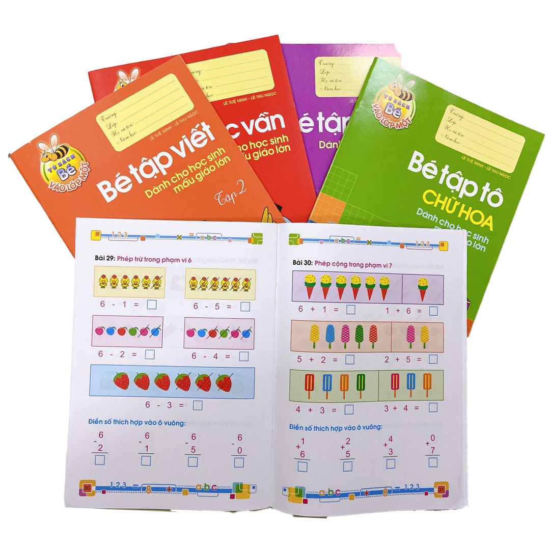 Sách : Combo Chuẩn Bị Cho bé Vào Lớp 1