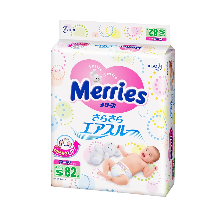 Tã Dán Merries S-82 (82 Miếng)