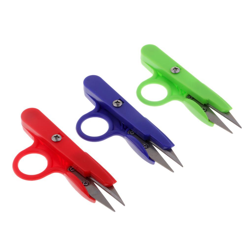 3x 3x Thread Scissors with Finger / Thread Scissors / Small Sewing Scissors / Mini