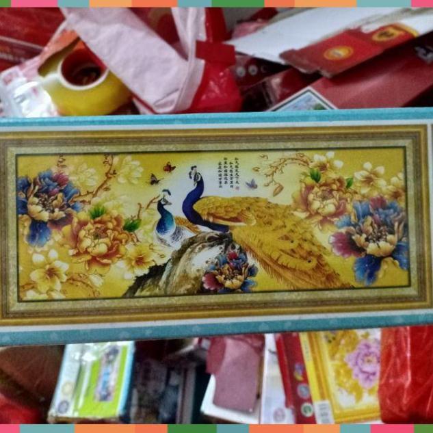 Tranh đính đá Phu thê viên mãn kt 182*73cm