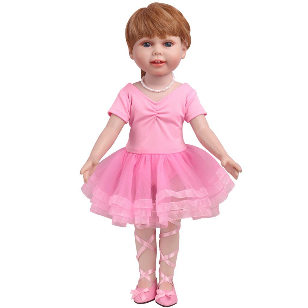 18" American Doll Dress Ballet Skirt 18in Doll Clothes Doll Accs