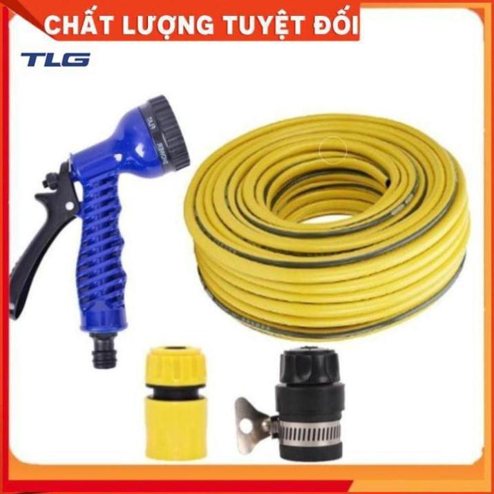 Bộ dây tăng áp 3 lần vòi xịt nước rửa xe, tưới cây loại 20m 206843