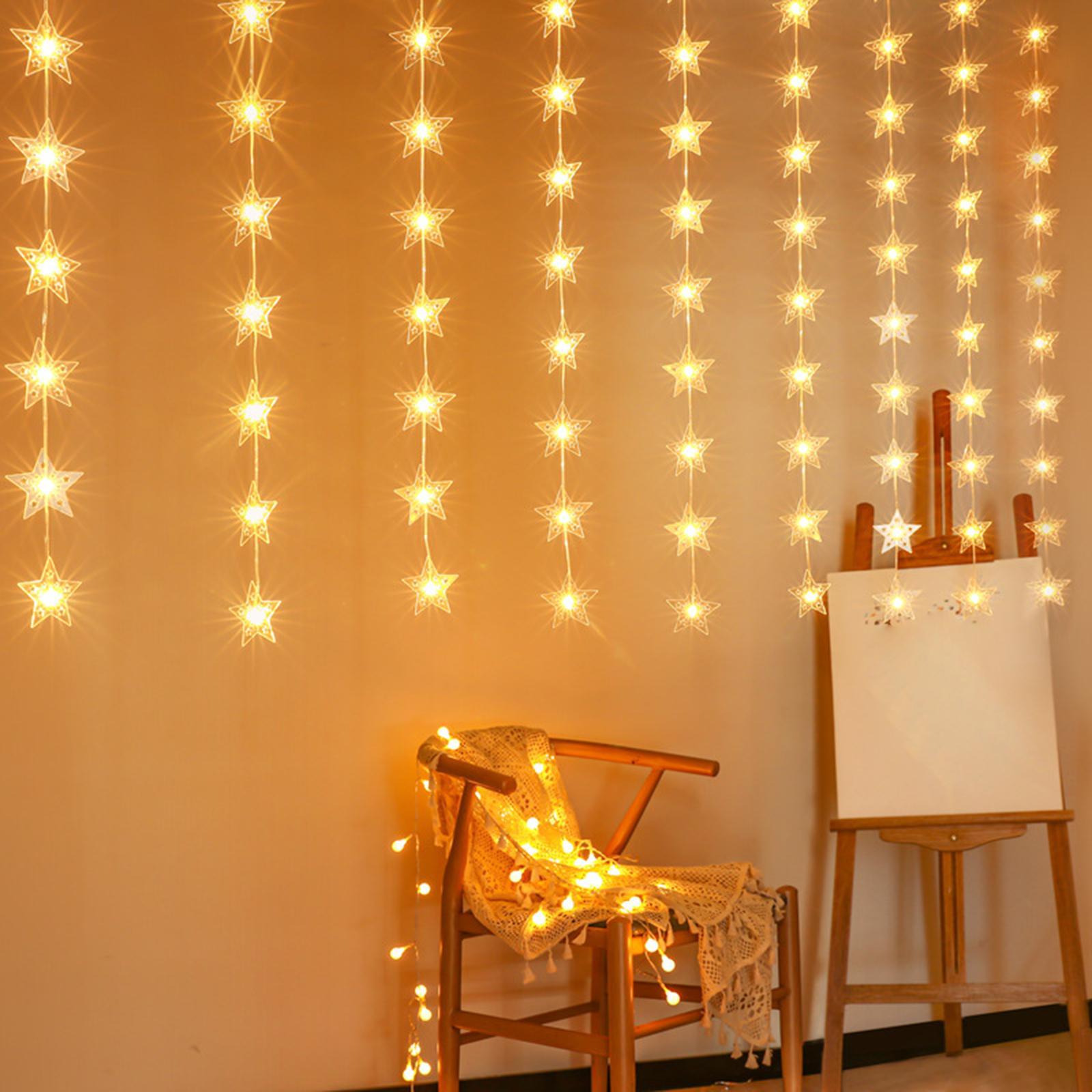 Star String Lights LED Fairy Lights Warm White Atmosphere Lights Waterproof