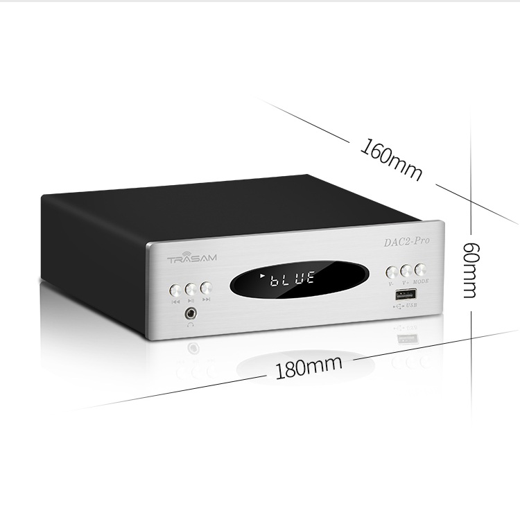 Bộ DAC Giải Mã Âm Thanh Bluetooth 32BIT 192KHZ TRASAM DAC2 PRO Cao Cấp AZONE - Hàng Nhập Khẩu