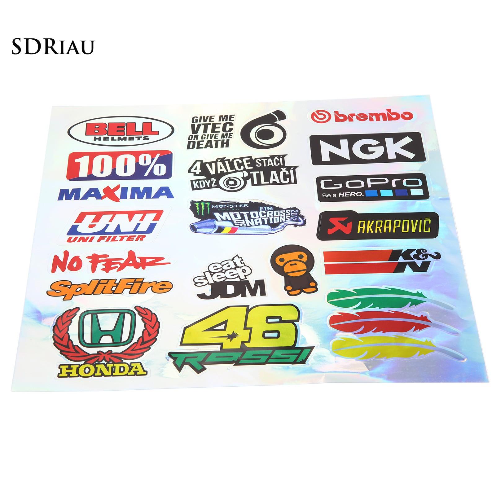 Đề Can Dán Trang Trí Xe Mô Tô / Xe Máy Độc Đáo