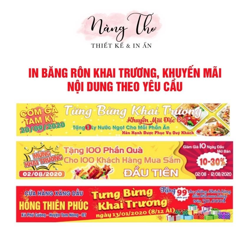 IN BĂNG RÔN KHAI TRƯƠNG NỘI DUNG THEO YÊU CẦU_DECAL VIP