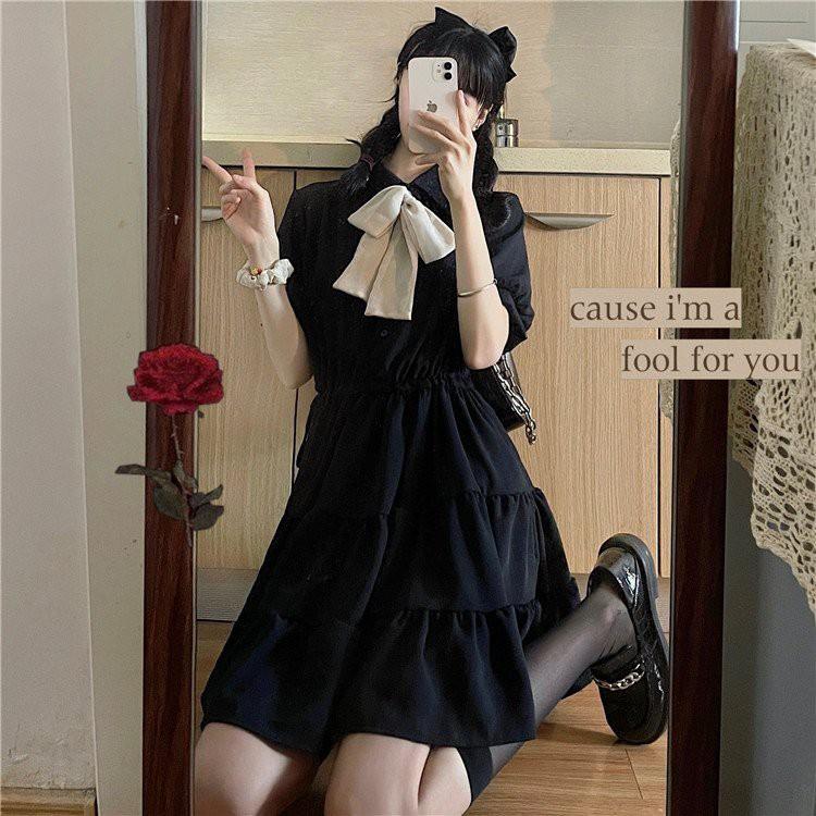 Váy Babydoll Trắng Tay Ngắn Dáng Xòe SANMAY Đầm Đi Dự Tiệc Cưới,Đi Chơi,Form Rộng Cổ Sơ Mi Ulzzang Hàn Quốc VD044