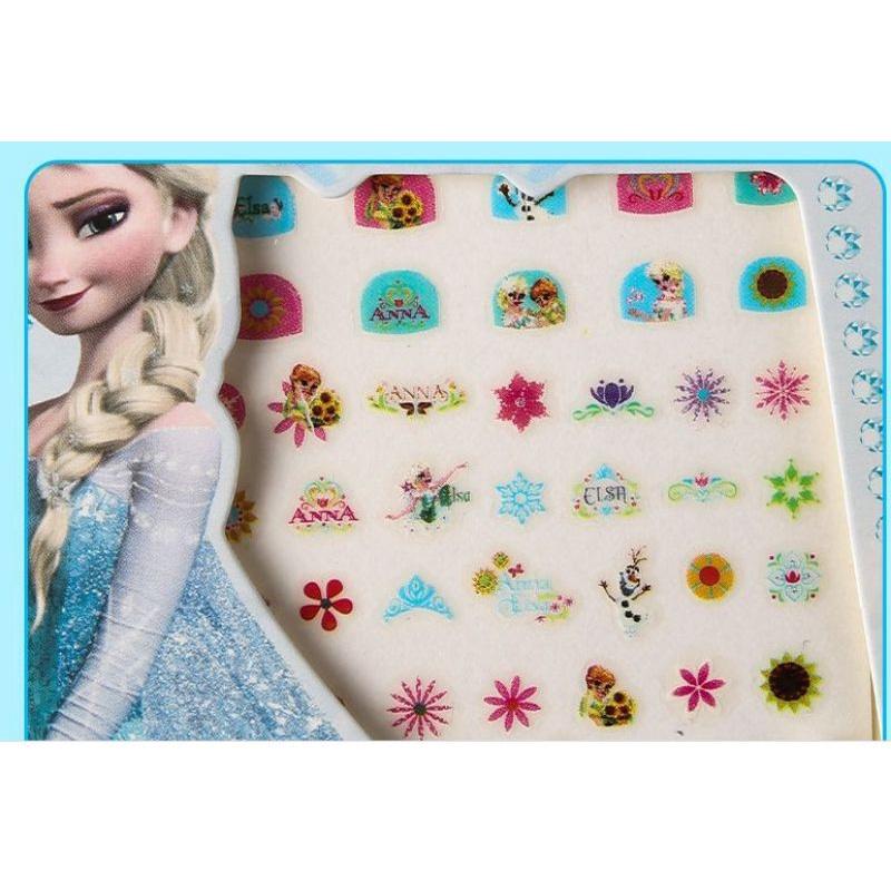 Combo 2 bộ miếng dán ngón tay nails stickers nhân vật hoạt hình sophia mickey elsa công chúa Disney