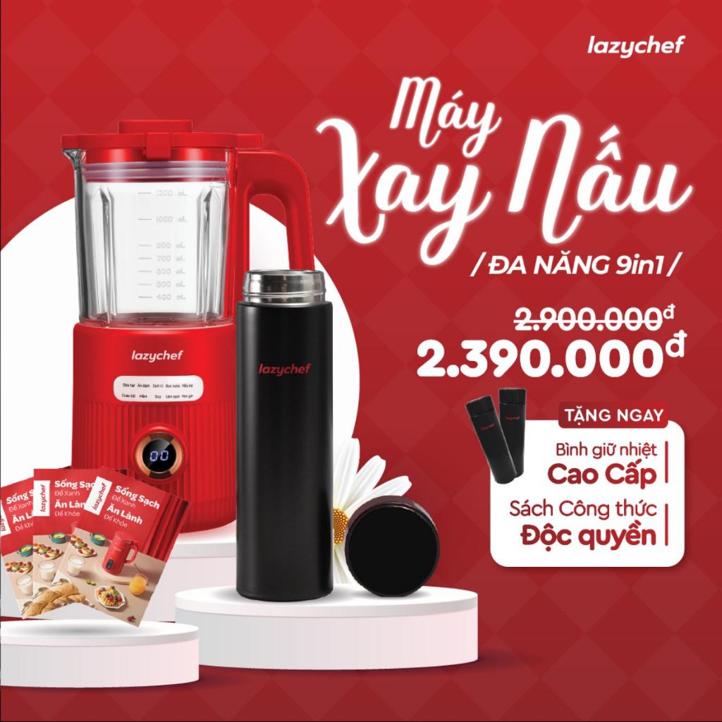 Máy xay nấu đa năng 9 in 1 Lazychef