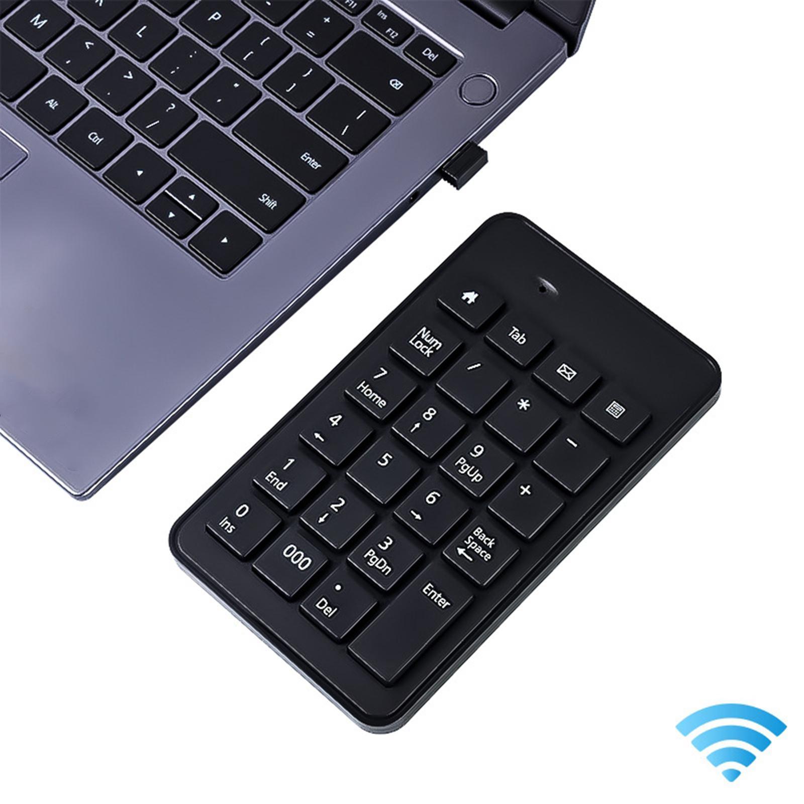 Non Slip Wireless Numeric Keypad 23Key Accountant Financial for Computer PC