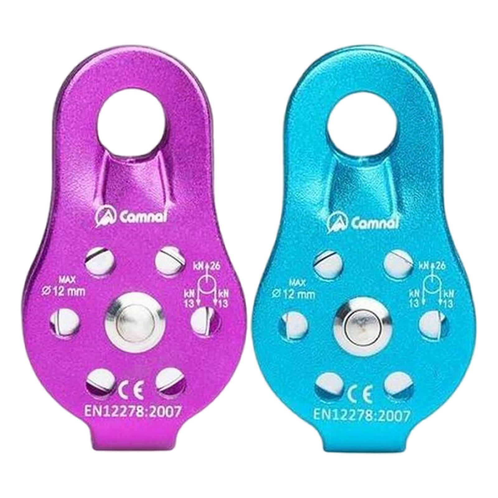 Outdoor Caving Lifting Rock Climbing Fixed Rope Pulley Equipment ,26KN