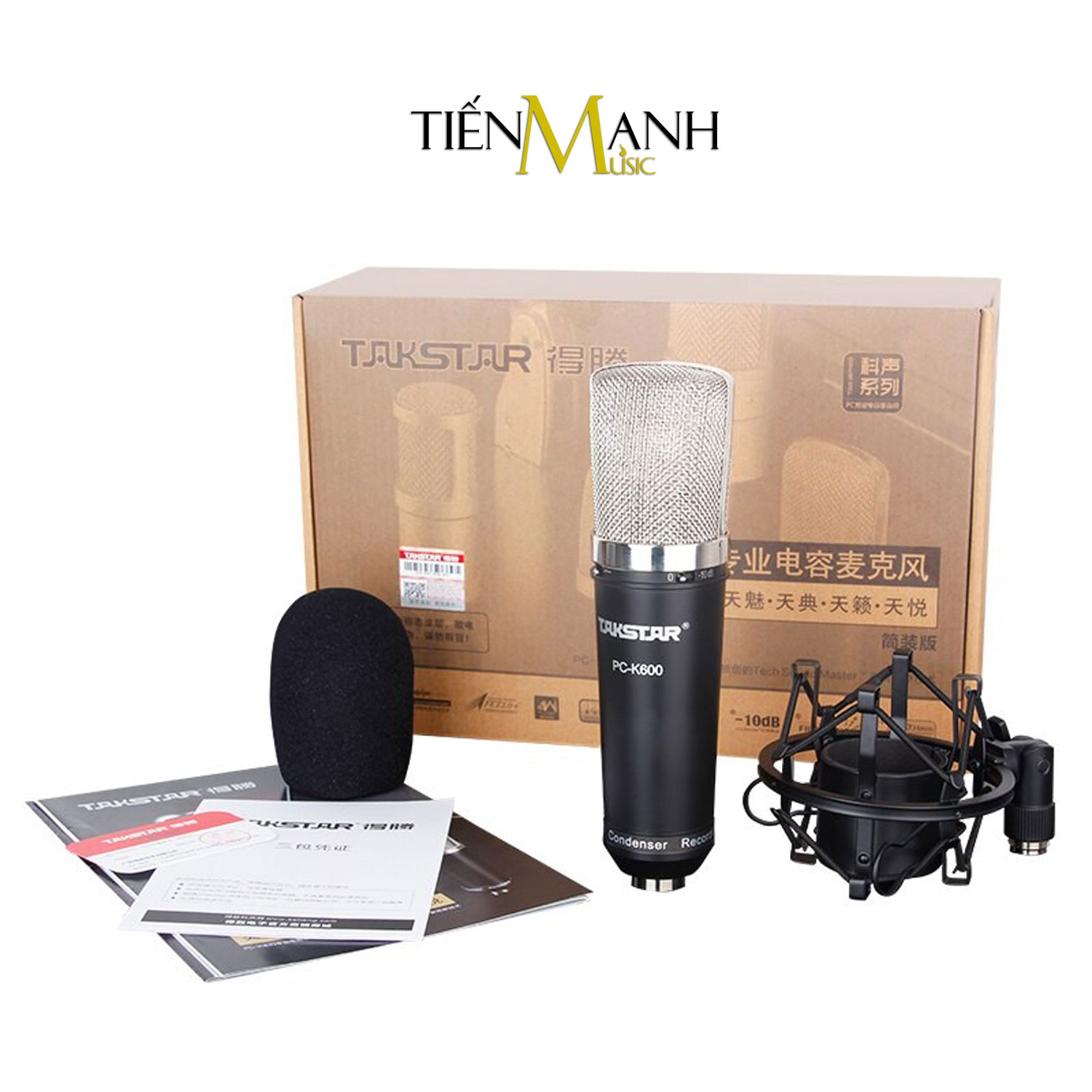 [Tặng Màng Lọc] Micro Takstar PC-K600 Mic Thu Âm Condenser Livestream Phòng Thu Studio PC K600 Microphone PCK600 Hàng Chính Hãng - Kèm Móng Gẩy DreamMaker