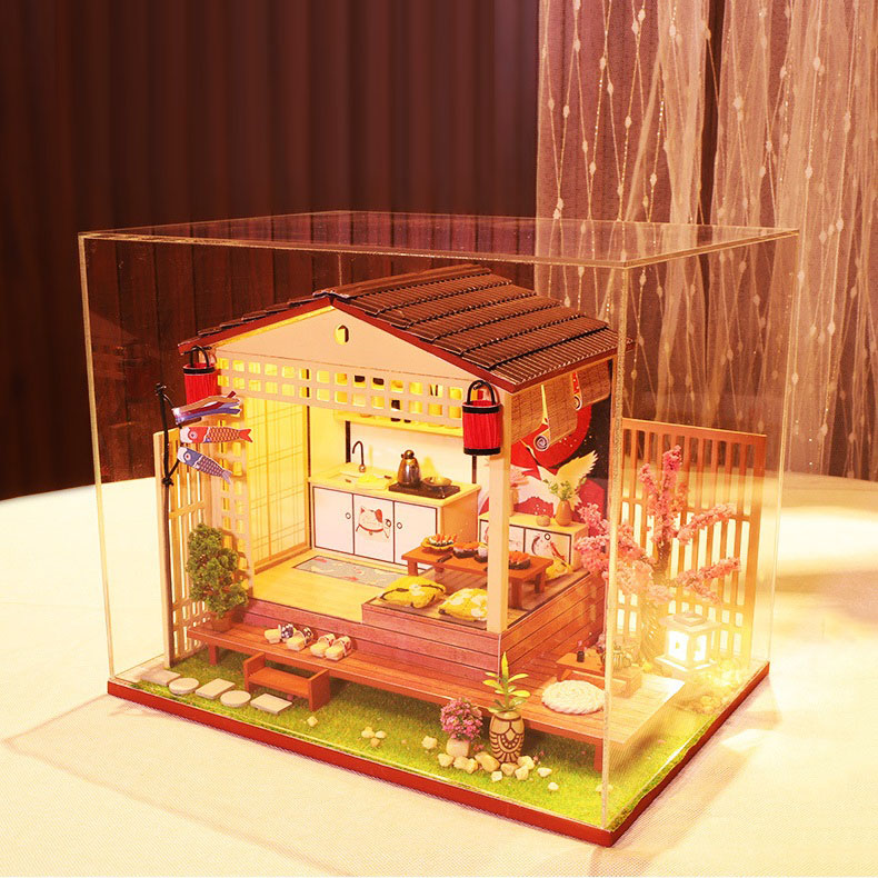 Mô hình nhà DIY Doll House Great House Nhật Bản Kèm Mica Chống bụi