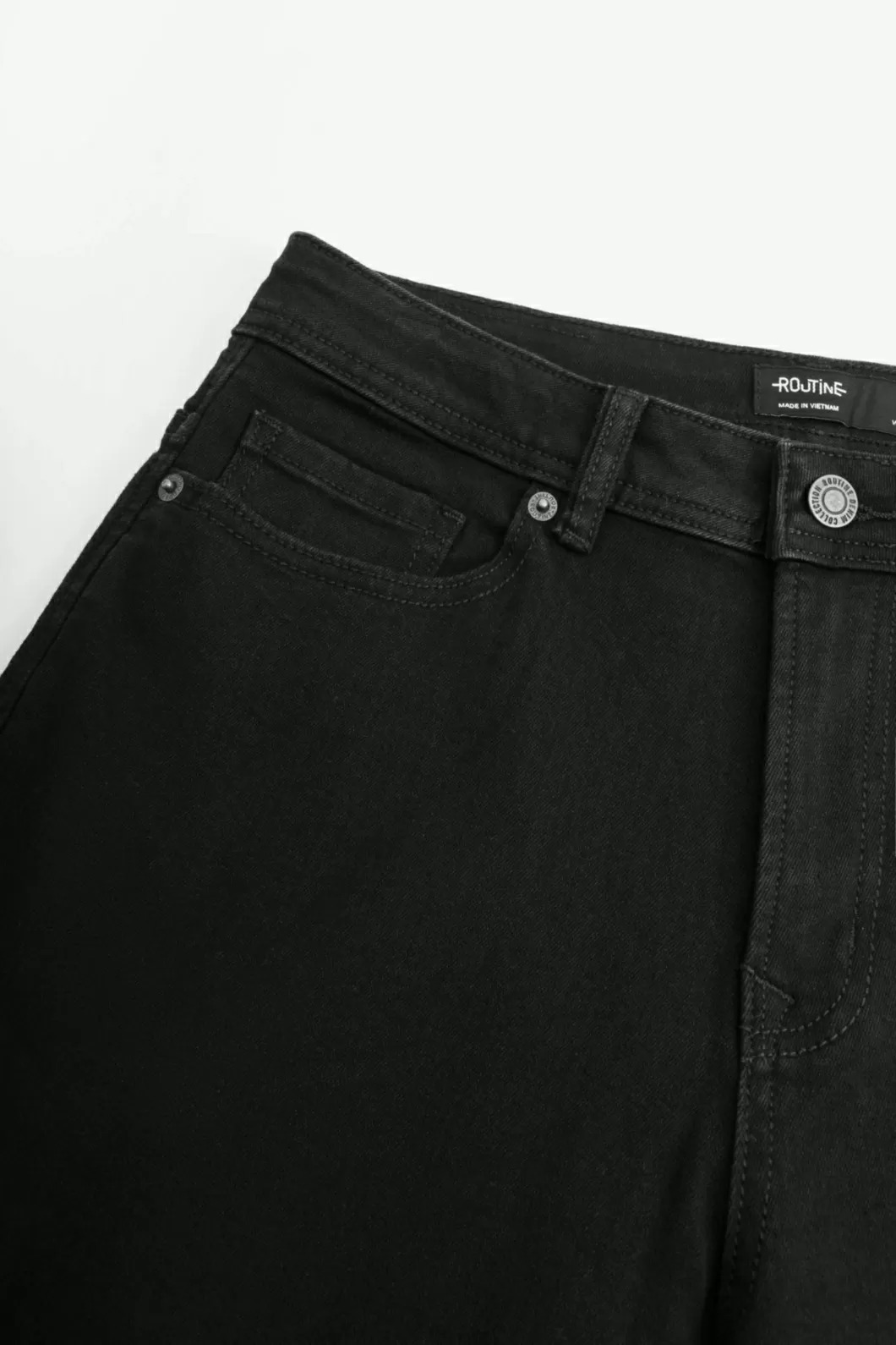 Quần Jean ROUTINE Nam Ống Rộng Trơn Form Wide Leg - 10F23DPA023 | LASTORE MENSWEAR