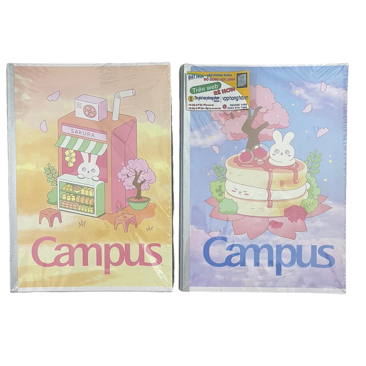 [MẪU MỚI 2023] Vở Campus KAWAII 2 80 trang dòng kẻ ngang có chấm - Mua 10 quyển tặng bút nhớ dòng