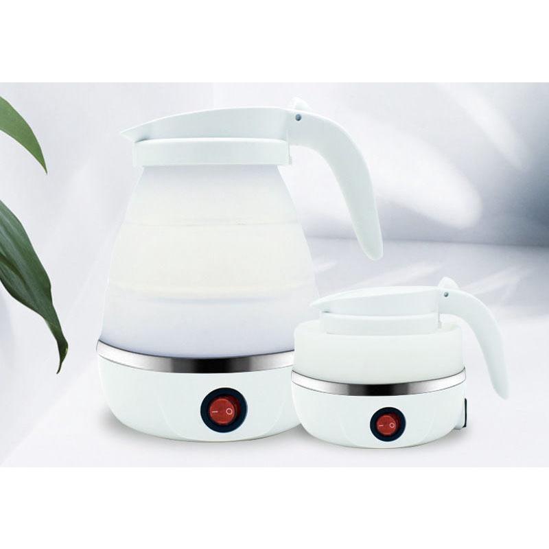 Ấm Đun Nước Siêu Tốc Gấp Gọn Thân Bình Làm Từ Silicon Cao Cấp Dung Tích 600Ml Thiết Kế Mới Lạ Độc Đáo Tiện Dụng