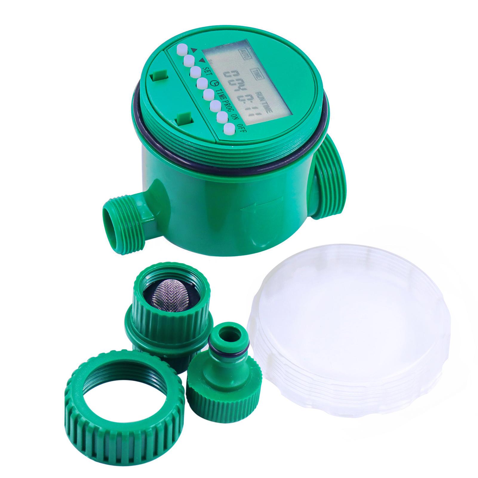 Intelligent Water Irrigation Controller LED Digital Display Garden Irrigation Timer up to 16 Programs Battery