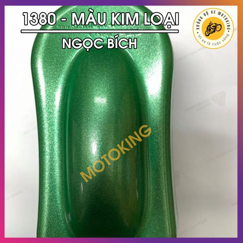 Sơnxanh ngọc bích lấp lánh ánh kim 1380** - chai sơn xịt chuyên dụng dành cho sơn xe máy, ô tô