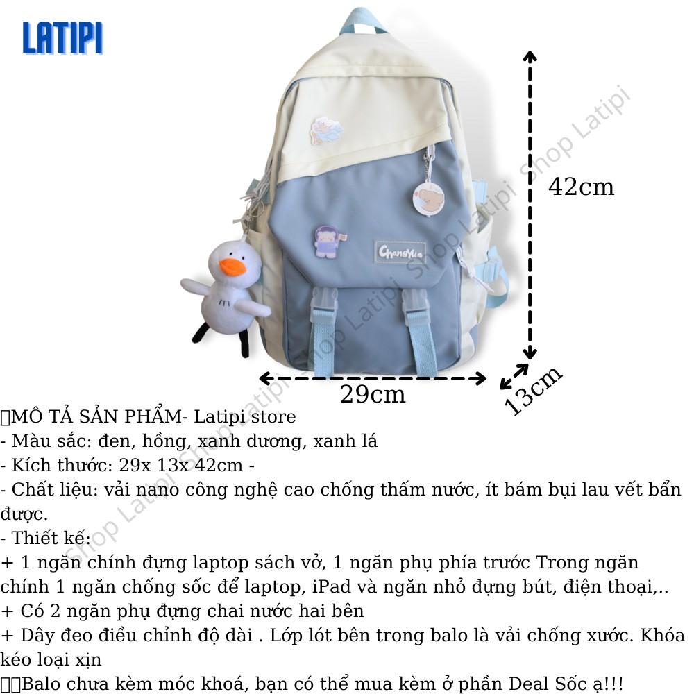 Balo Thời Trang Chống Thấm Nước Balo Đẹp Đi Học Nhiều Ngăn Changyes Cao Cấp LATIPI BL13
