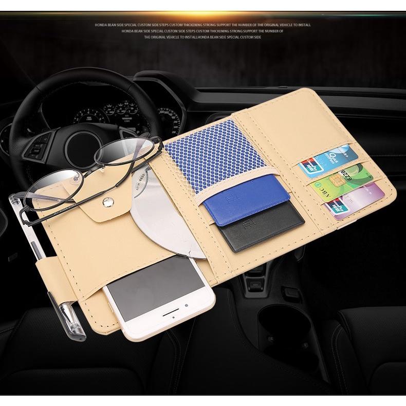 Túi Đựng Đĩa Cd / Dvd / Thẻ Gắn Tấm Che Nắng Đa Năng Cho Xe Hơi