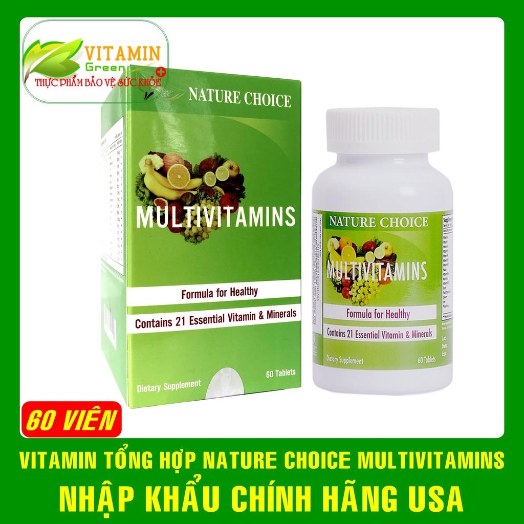 Vitamin tổng hợp NATURE CHOICE MULTIVITAMINS bổ sung 33 vitamin và khoáng chất | Nhập khẩu chính hãng Mỹ