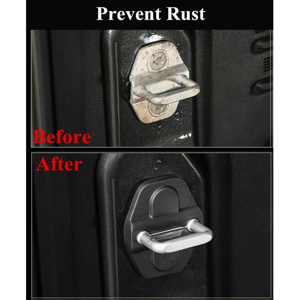 6 PCS Door Lock Cover for Jeep Wrangler JL JLU 2018-2021 Protection Trim