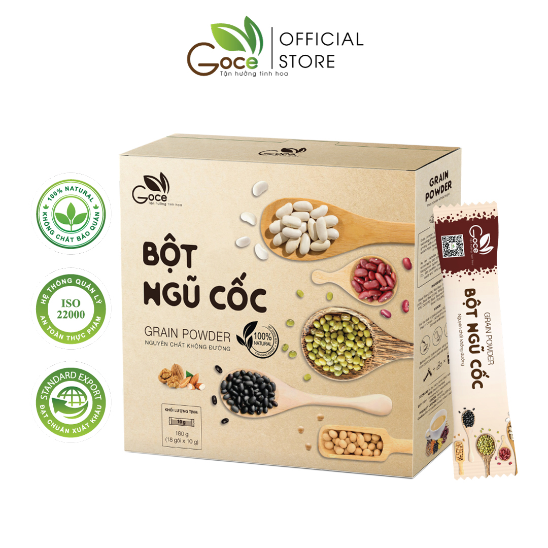 Bột ngũ cốc dinh dưỡng Goce - 180g (18 gói x 10g)