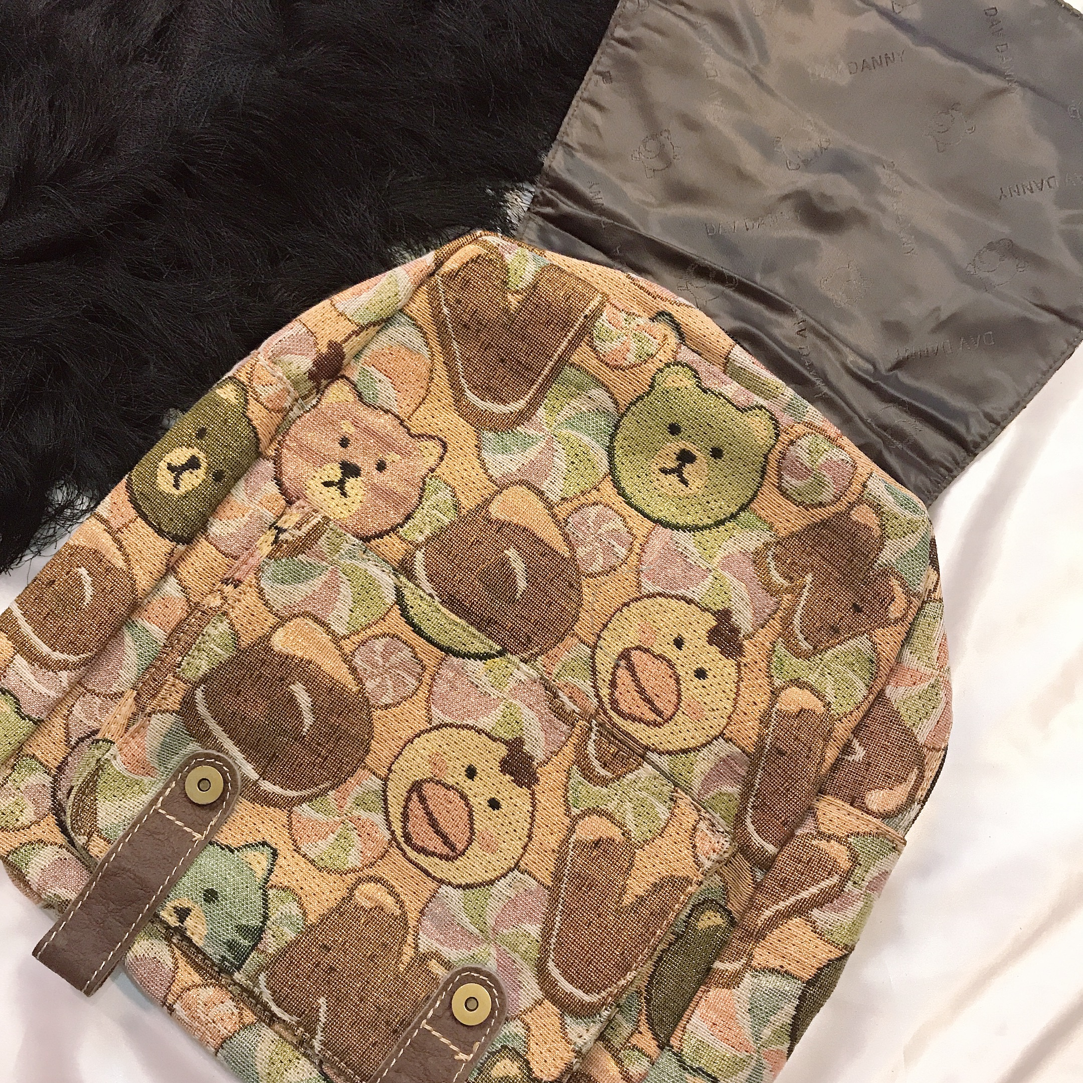 Balo thời trang 2 dây thêu gấu kẹo kim tuyến siêu xinh - DD142H8377