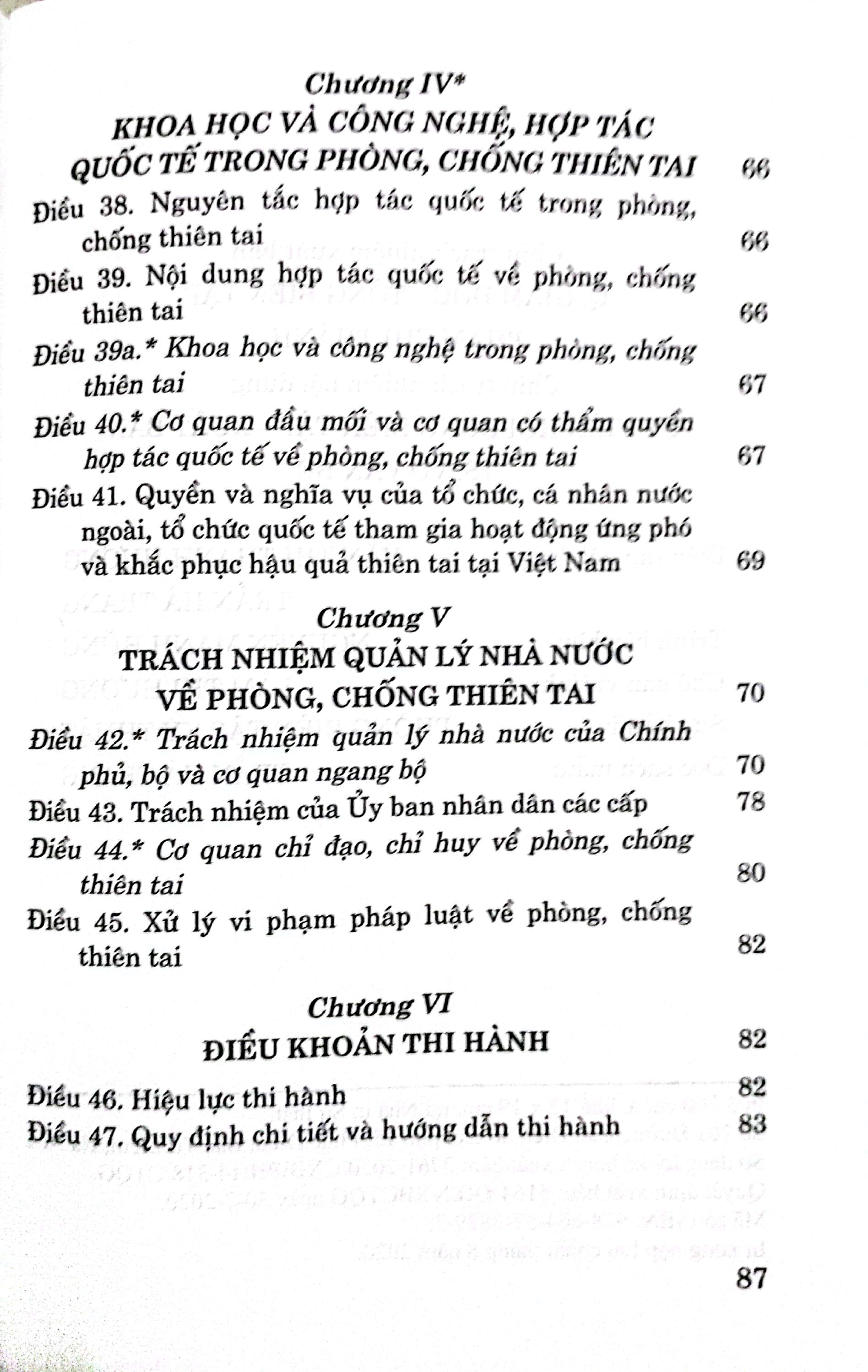Luật Phòng, chống thiên tai