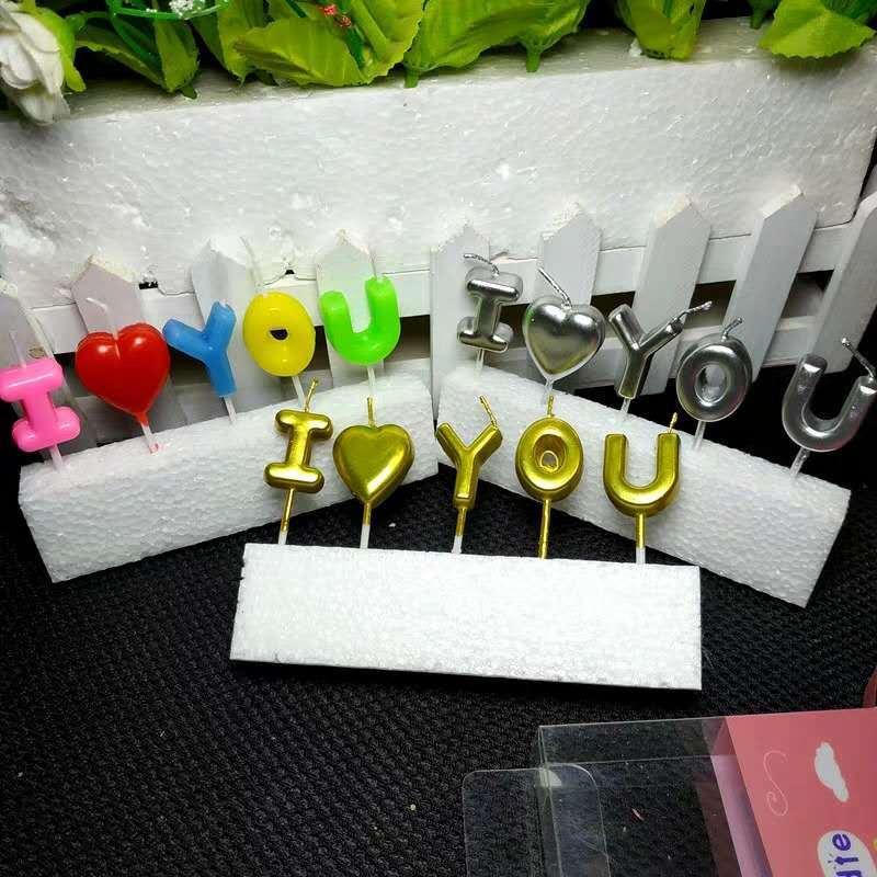 Nến Cắm Bánh Sinh Nhật Chữ I Love You - NEN02