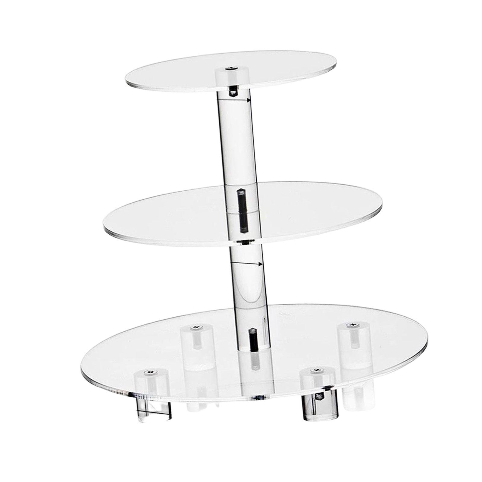 Large Cake Stand Display Stand Acrylic 3 Tier Cupcake Stand for Celebration