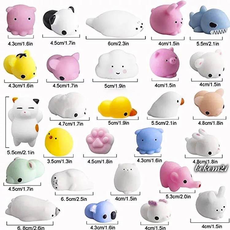 Combo 50 Squishy Mochi Hình Thú Cực Dễ Thương