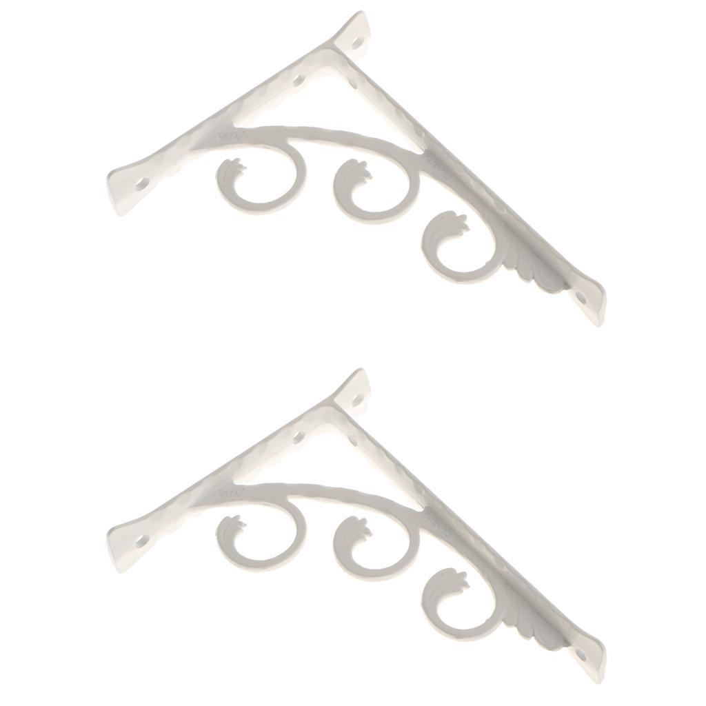3X 2 Pieces Wall Shelf Accessories Bracket L-shaped Right-angled Bracket 15x20cm
