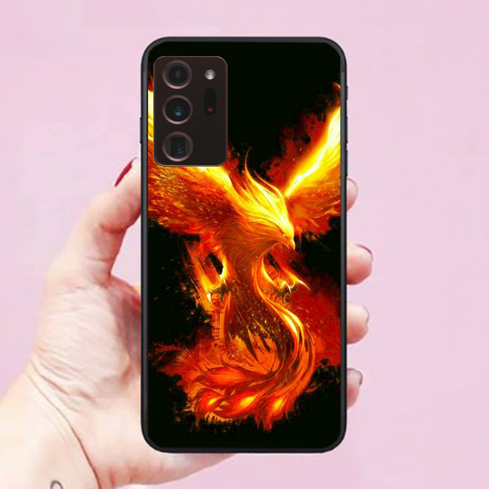 Ốp lưng điện thoại dành cho Ốp Lưng Samsung Galaxy Note 20 Ultra-5G Hình Phượng Hoàng Lửa