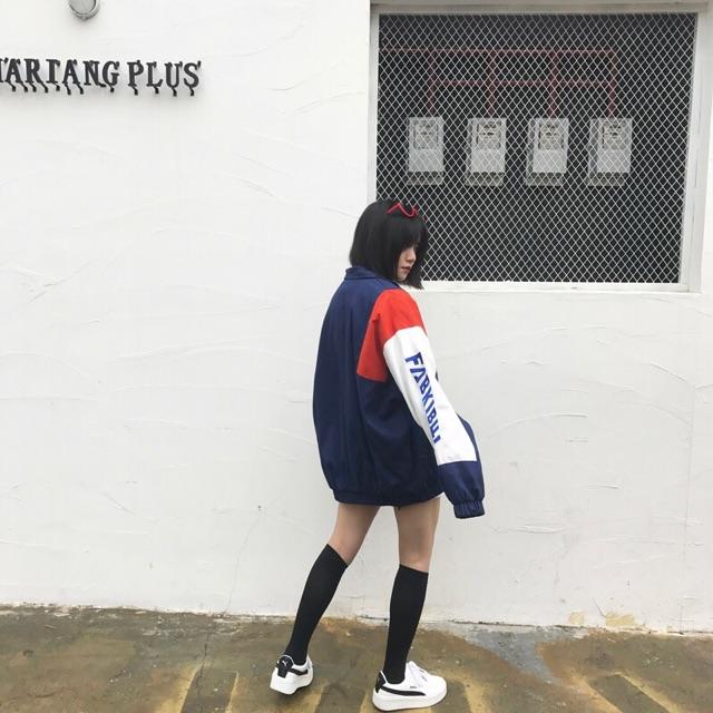 ÁO KHOÁC GIÓ NỮ FORM RỘNG CÁ TINH