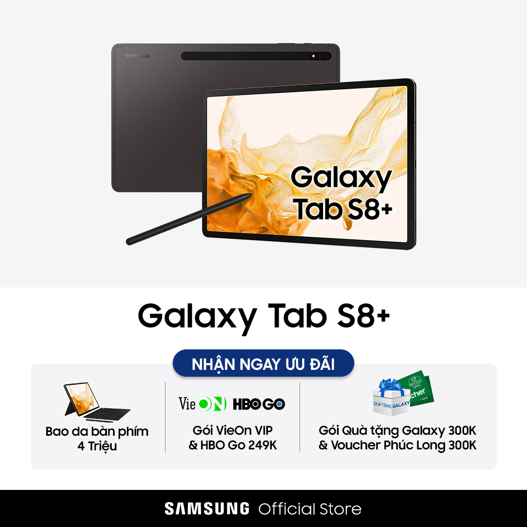 Máy tính bảng Samsung Galaxy Tab S8 Plus (8gb/128gb) - Hàng chính hãng