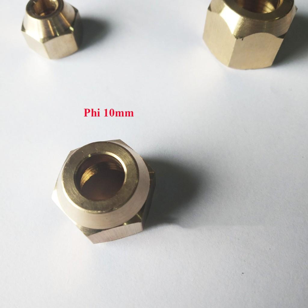 Rắc co ống đồng các phi cỡ 6 10 12 mm Loại Đẹp Chống Han Gỉ