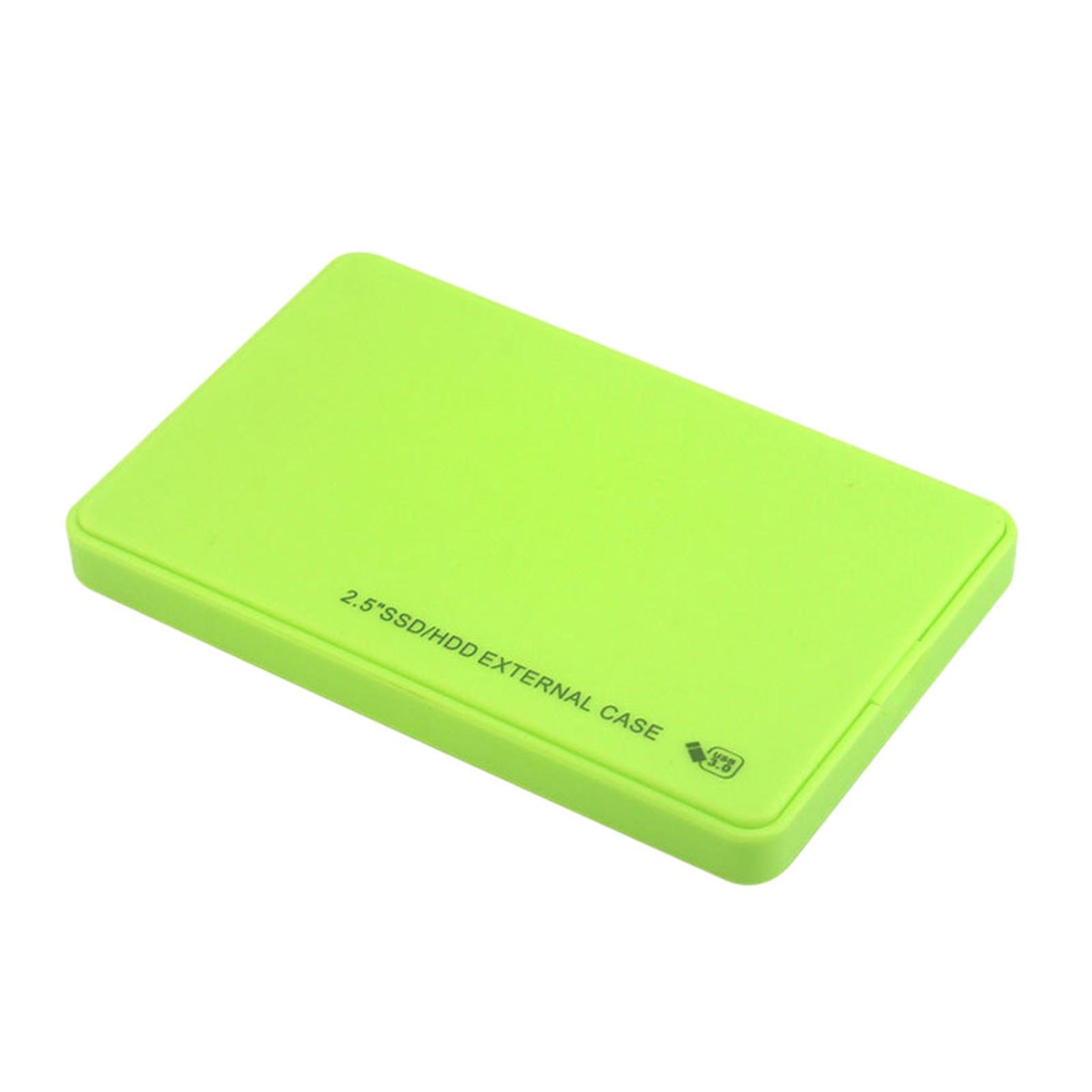 2.5in External HDD Enclosure Storage Case Box for PC Computer Green