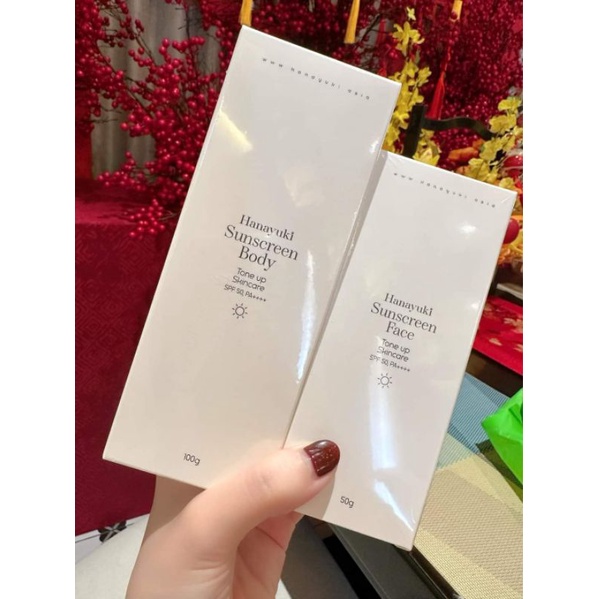 Kem Chống Nắng Hanayuki Sunscreen Body Nâng Tông Dưỡng Trắng SPF 50+/PA++++