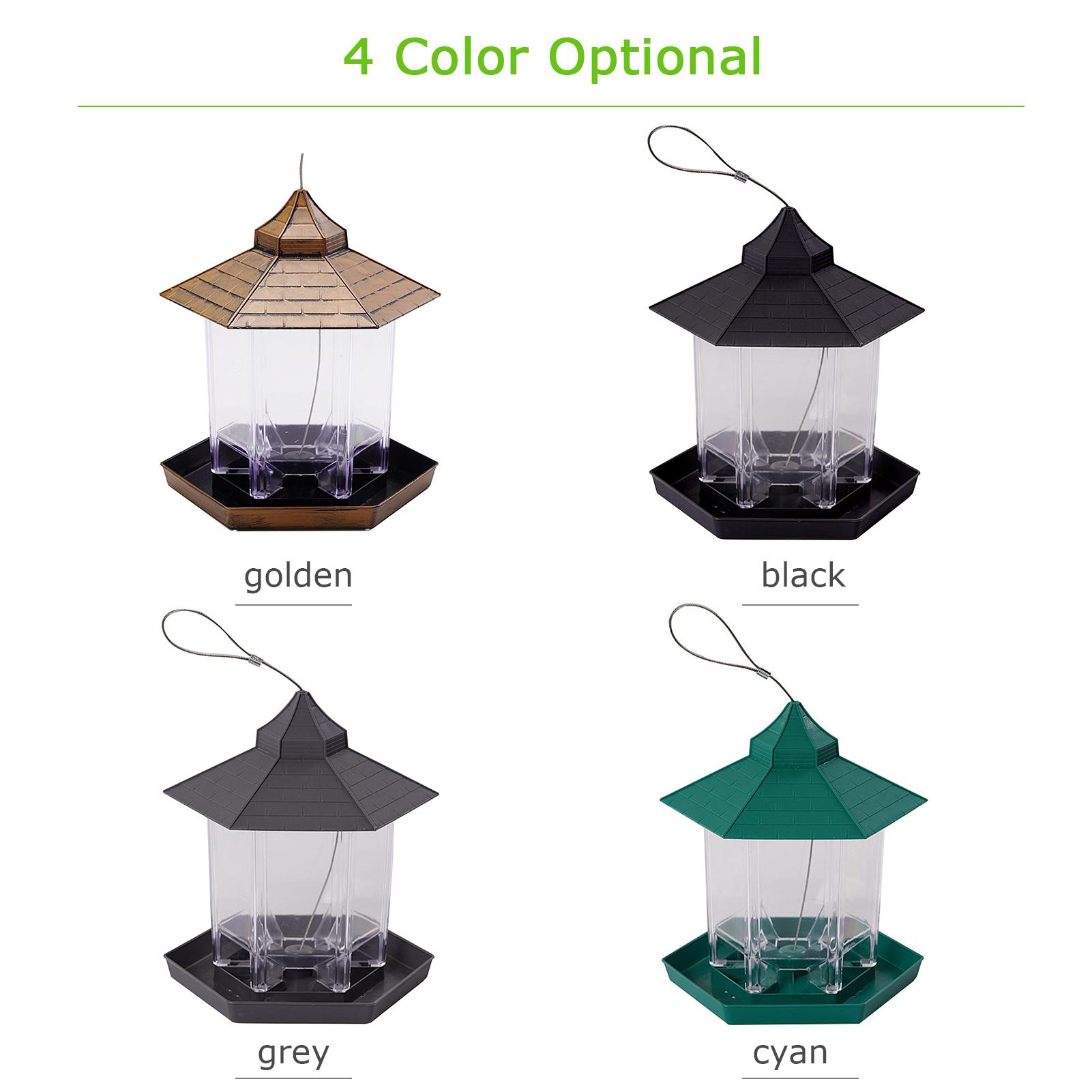 Máy cho chim ăn hình lục giác không thấm nước để thu hút các loài chim