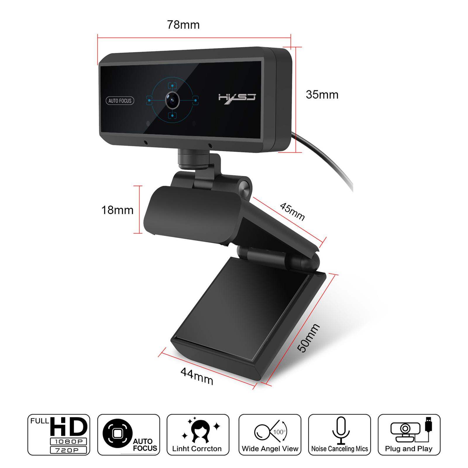 USB Webcam with Microphone for Computer PC Laptop Desktop