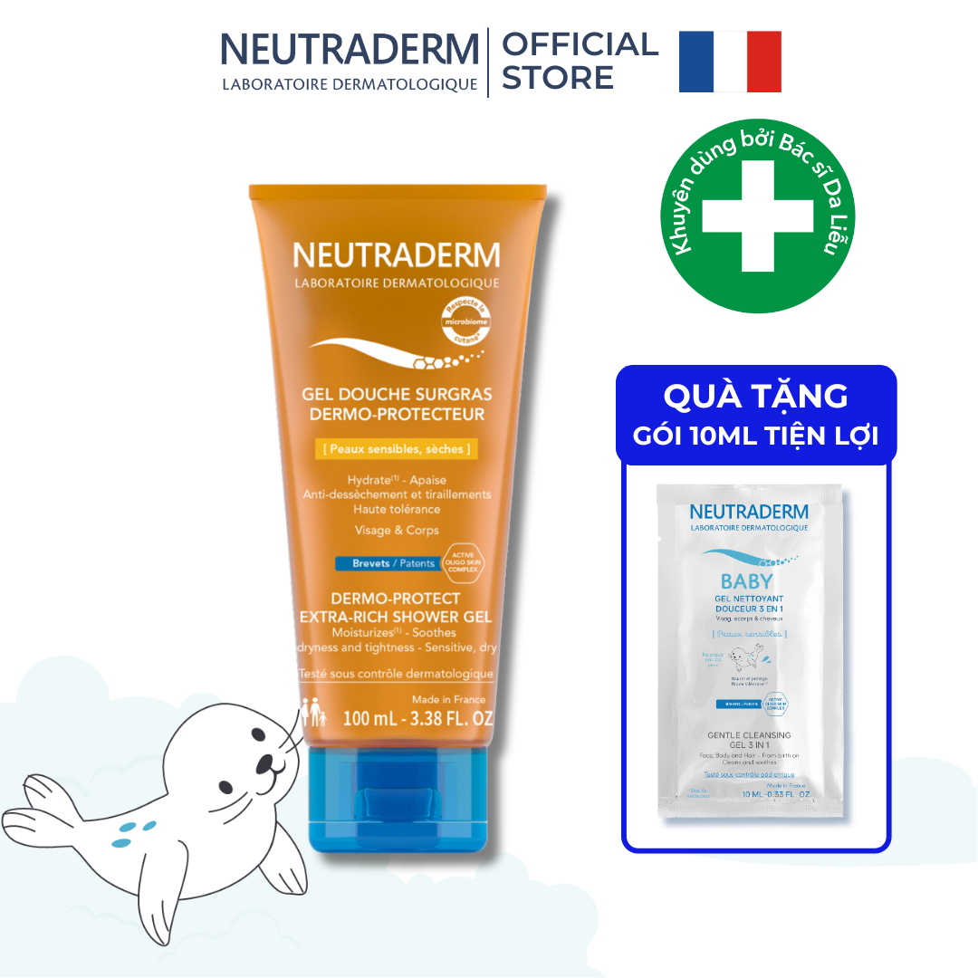 [MUA 1 TẶNG 1] Gel Tắm Chăm Sóc Da Khô NEUTRADERM EXTRA RICH NEU-686012/686013