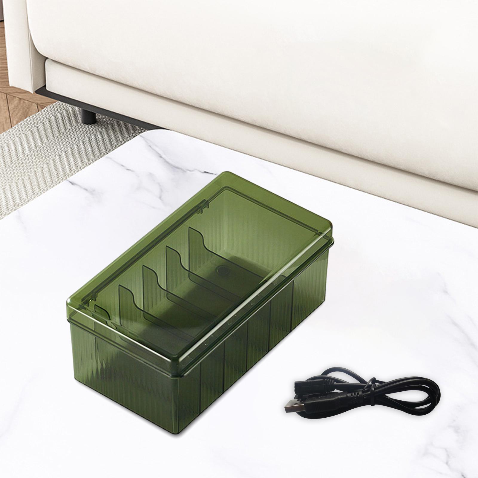 Storage Box Management Box with Compartments Container for Desk Office