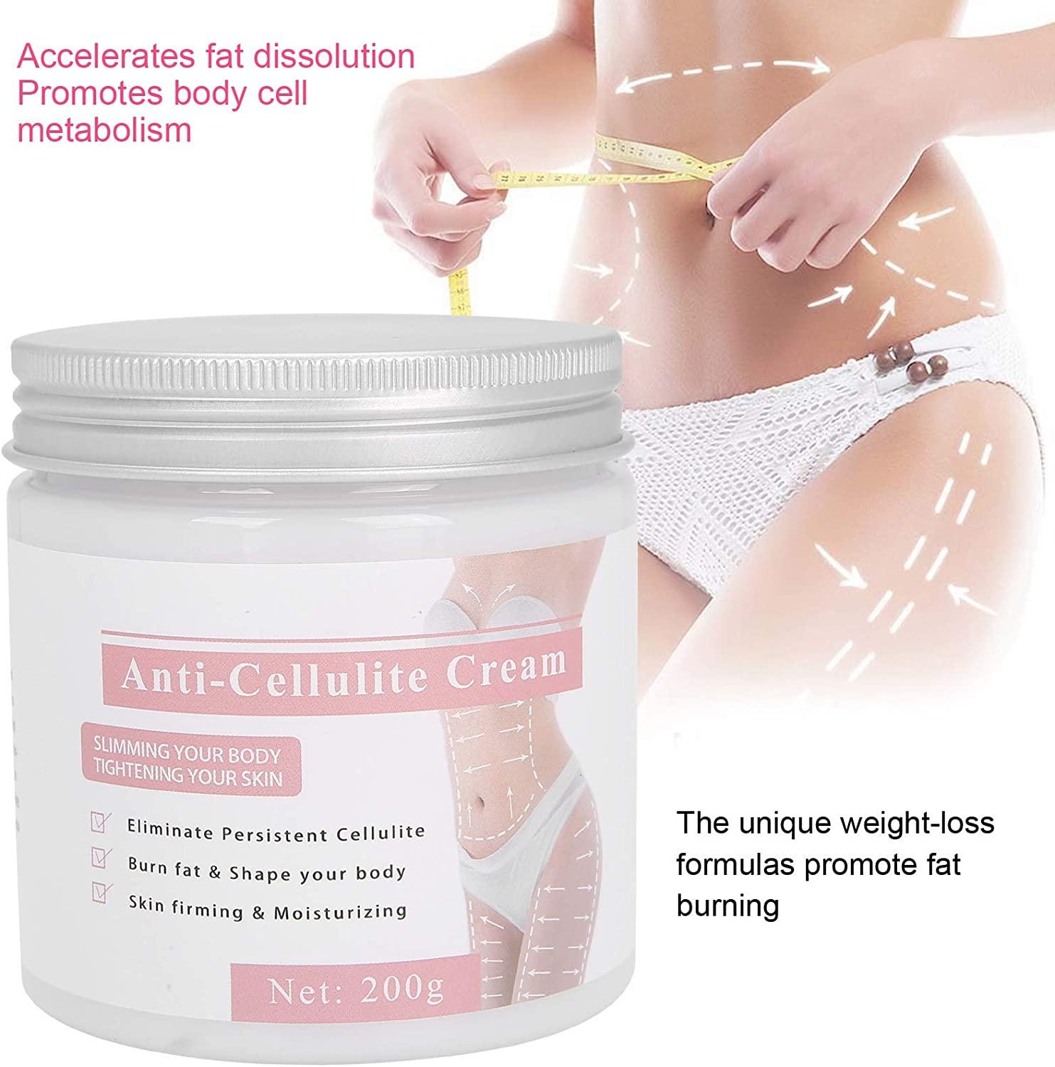 Kem chống cellulite 200g,Fat Burner Slimming Cream Massage Body Cream Chống béo,Kem dưỡng ẩm  chống béo,Đùi và bụng